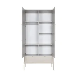 Kidsmill Amy Kledingkast 2-Deurs Oatmeal -Babykamers Verkoopwinkel kast amy 2 0378