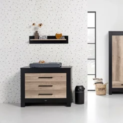 Kidsmill Long Island Commode Zwart / Oldwood -Babykamers Verkoopwinkel kidsmill long island commode zwart oldwood 3 5f56