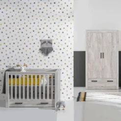 Kidsmill Sem Nautic Grijs Babybed Met Lade 70 X 140 Cm -Babykamers Verkoopwinkel kidsmill sem nautic babykamer grijs bed 70 x 140 cm commode kast 4 5 d271