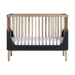 Kidsmill Sepp Babybed Antraciet / Beuken 60 X 120 Cm