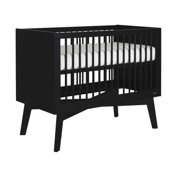 Kidsmill Sixties Babykamer Zwart Mat | Bed 60 X 120 Cm + Commode - Afbeelding 5