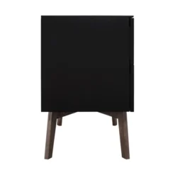 Kidsmill Sixties Commode Zwart Mat / Walnoot -Babykamers Verkoopwinkel kidsmill sixties commode zwart mat walnoot b1e6