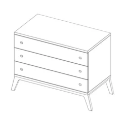 Kidsmill Liv Commode Naturel -Babykamers Verkoopwinkel knipsel fay chest 1e8f