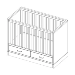 Kidsmill Newport Babybed Wit 70 X 140 Cm -Babykamers Verkoopwinkel knipsel newport ll cot 60 x 120 1 4 1 1 9109