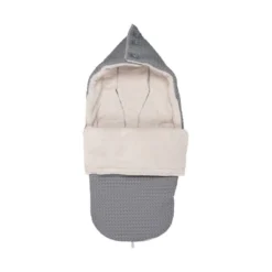 Koeka Oslo Wafel / Teddy Buggy Voetenzak Grey / Pebble
