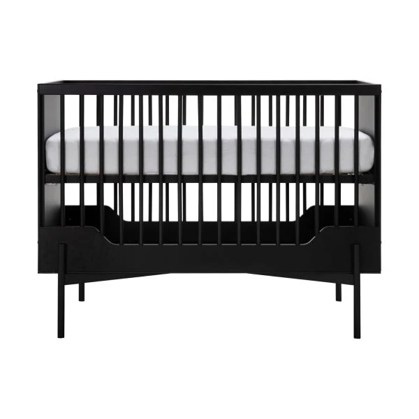 Kidsmill Boutique Babykamer Zwart Mat | Bed 60 X 120 Cm + Commode + Kast 2-Deurs 5 Kidsmill Boutique Babykamer Zwart Mat | Bed 60 X 120 Cm + Commode + Kast 2-Deurs - Afbeelding 5