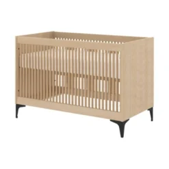 Kidsmill Levi Babykamer | Bed 60 X 120 Cm + Commode Naturel Eiken -Babykamers Verkoopwinkel levi ledikant 60x120 eiken ronde poot 2 8aa7