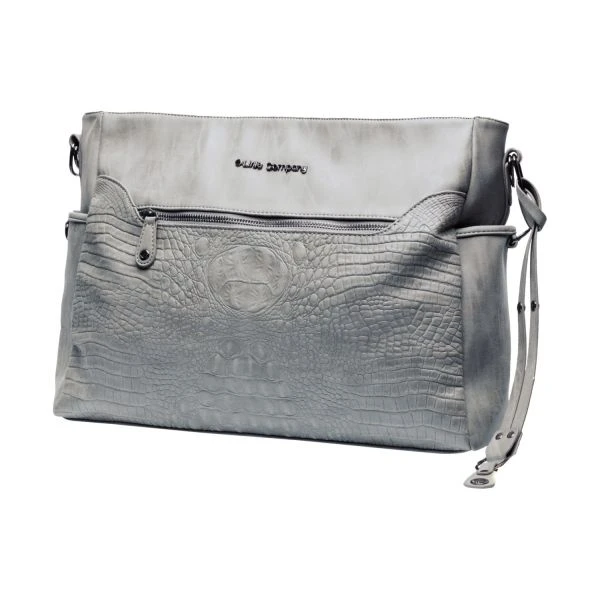 Little Company Copenhagen Croco Luiertas Grijs 2 Little Company Copenhagen Croco Luiertas Grijs - Afbeelding 2
