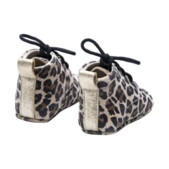 Mavies Classic Babyschoentjes Leopard / Gold Mt. XS