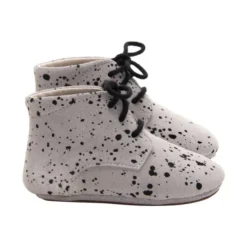 Mavies Classic Babyschoentjes Paint Taupe Mt. XS