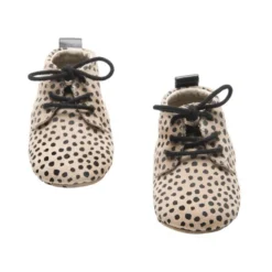 Mavies Classic Babyschoentjes Speckle Sand Mt. XS -Babykamers Verkoopwinkel mockies classic babyschoentjes speckle sand 3 ff6b