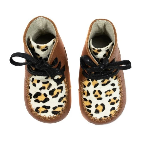 Mavies High Boots Leopard Brown Mt. XS 2 Mavies High Boots Leopard Brown Mt. XS - Afbeelding 2