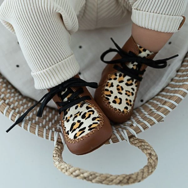 Mavies High Boots Leopard Brown Mt. XS 4 Mavies High Boots Leopard Brown Mt. XS - Afbeelding 4