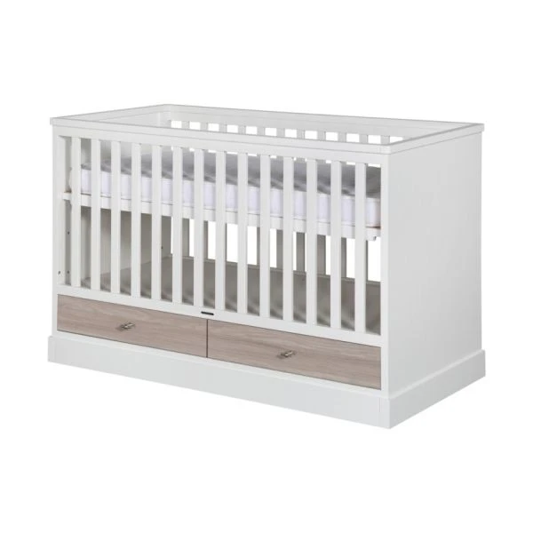 Kidsmill Newport Babybed Wit / Eiken 60 X 120 Cm - Afbeelding 4