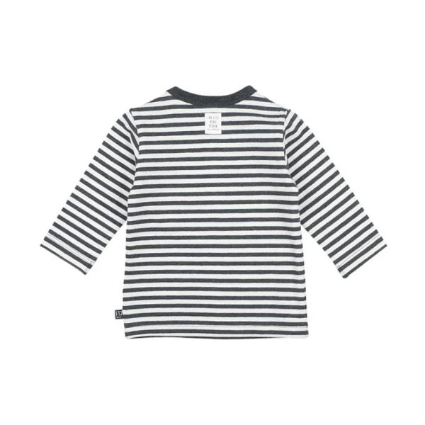 Feetje Mini Person Streep T-Shirt Antraciet Melange Mt. 44 2 Feetje Mini Person Streep T-Shirt Antraciet Melange Mt. 44 - Afbeelding 2