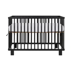 Babykamers Verkoopwinkel 11 Puck Inklapbare Ledikant Zwart Mat 60 X 120 Cm