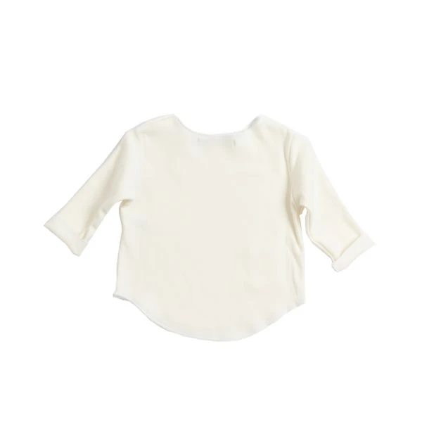 Bamboom T-shirt Lange Mouw Crème 1 Mnd 2 Bamboom T-shirt Lange Mouw Crème 1 Mnd - Afbeelding 2