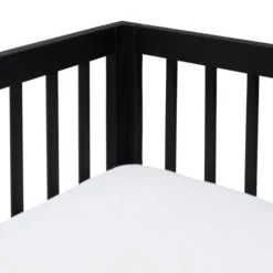 Kidsmill Pure Wood Ledikant Zwart Geborsteld 60 X 120 Cm -Babykamers Verkoopwinkel pure wood zwart ledikant detail1 0cf1