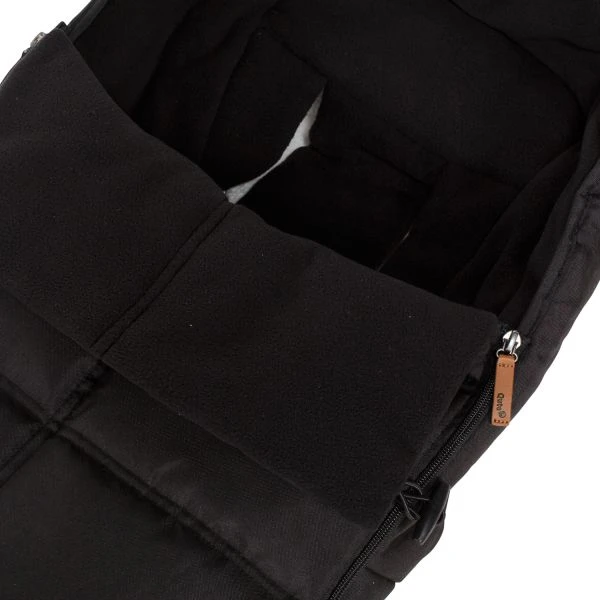 Qute Universele Buggy Voetenzak Fleece Zwart 2 Qute Universele Buggy Voetenzak Fleece Zwart - Afbeelding 2