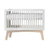 Kidsmill Sixties Babybed Wit Mat / Naturel 60 X 120 Cm