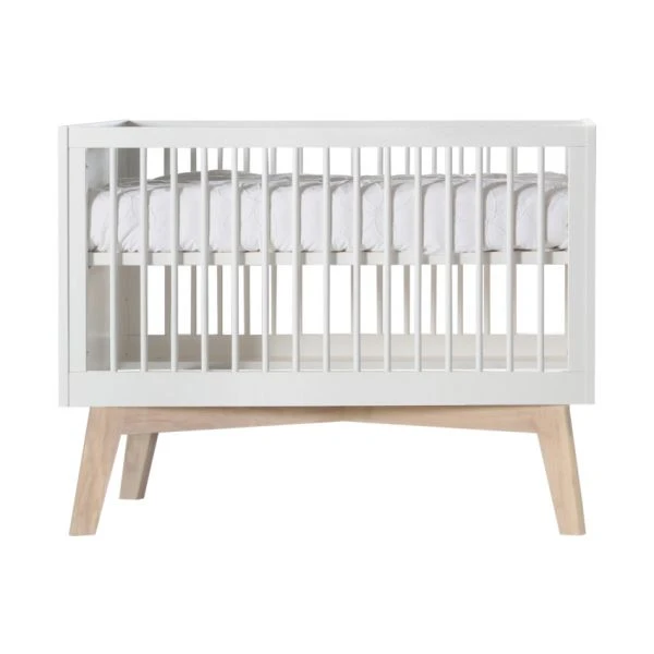 Kidsmill Sixties Babykamer Wit Mat / Naturel | Bed 60 X 120 Cm + Commode - Afbeelding 3