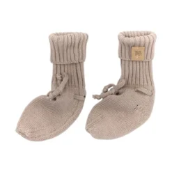 Bamboom Knitted Slofjes Camel