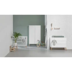 Europe Baby Sterre Babykamer Wit | Bed 60 X 120 Cm + Commode -Babykamers Verkoopwinkel sterre sfeer zonder l logo 8505