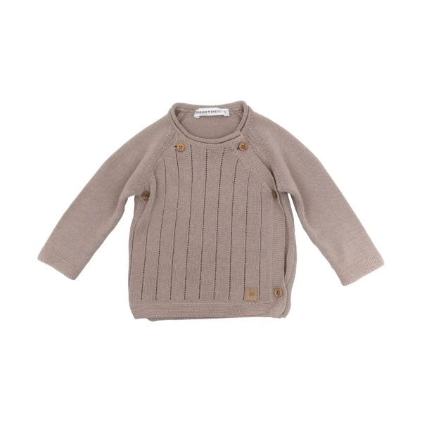 Bamboom Knitted Trui Met Overslag Camel 6 Mnd
